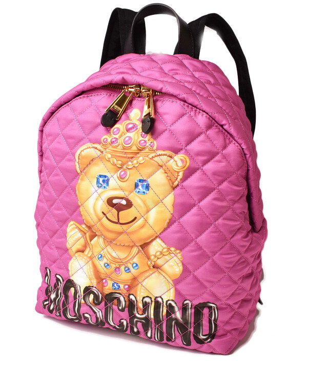 moschino pink backpack